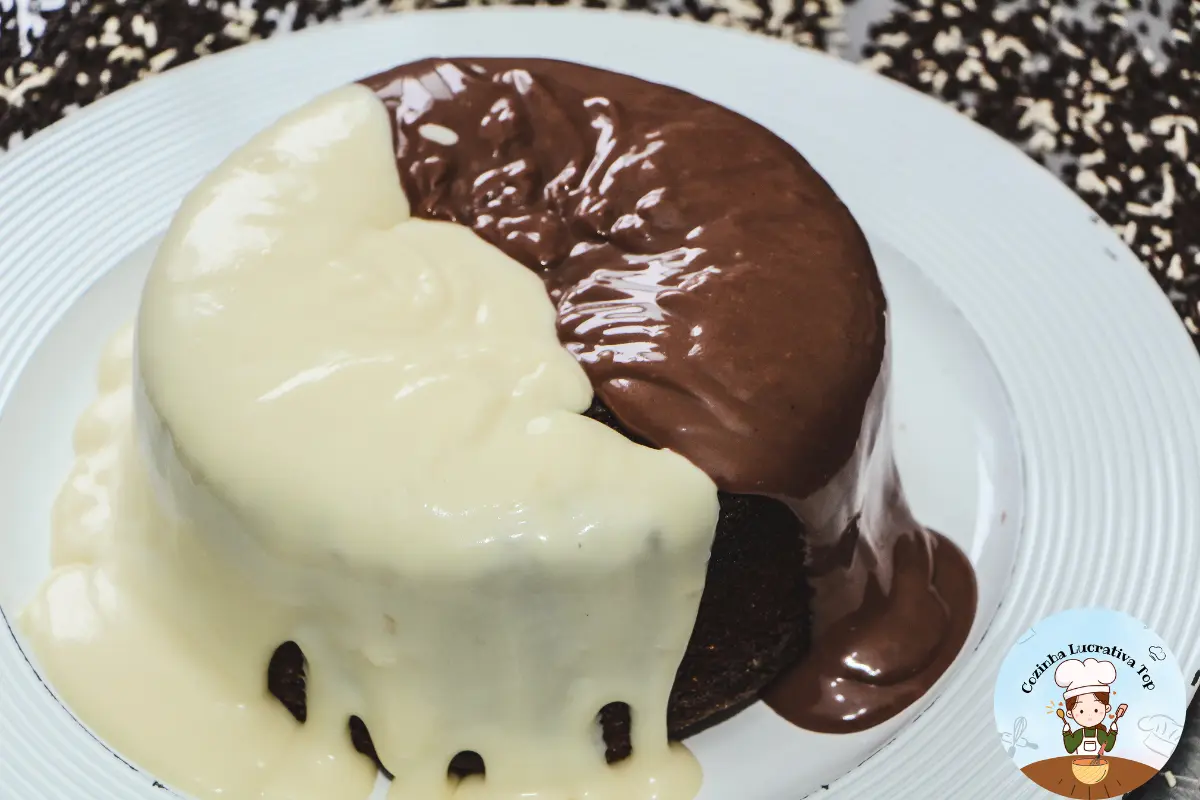Bolo Vulcão de Leite Ninho e Nutella