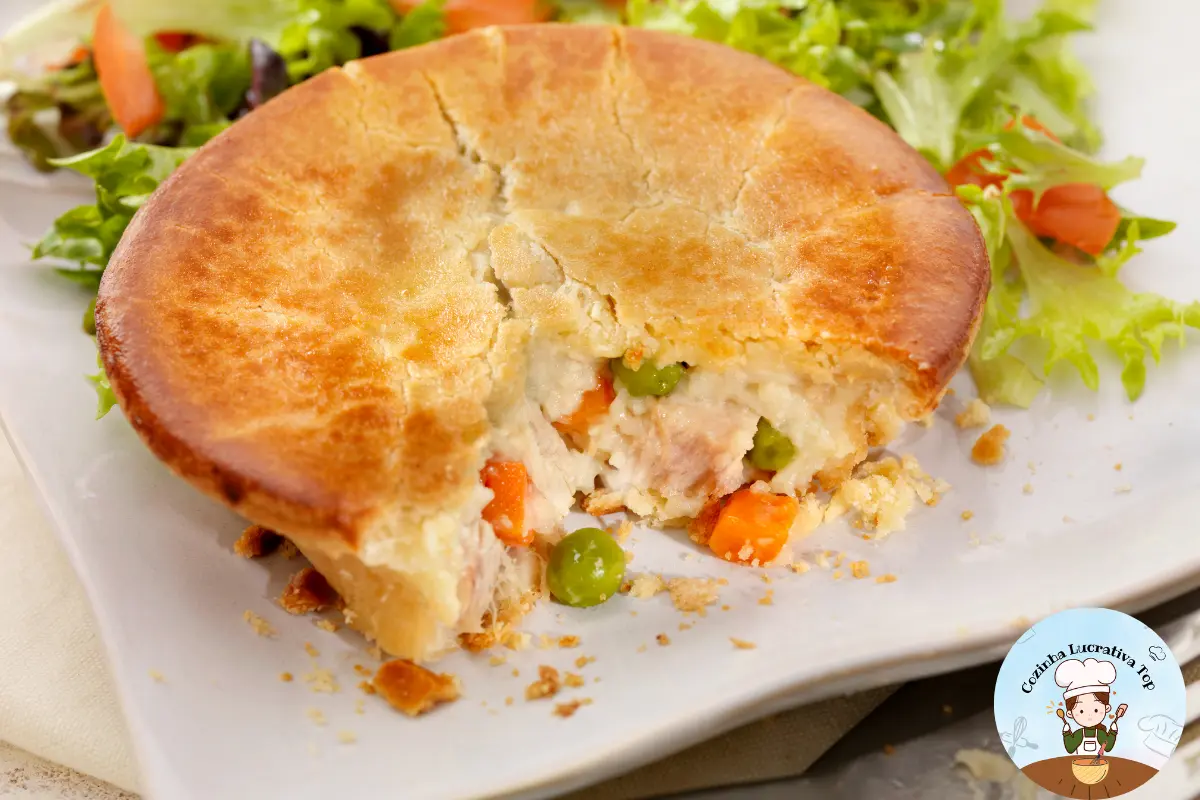 Torta Cremosa de Batata com Frango